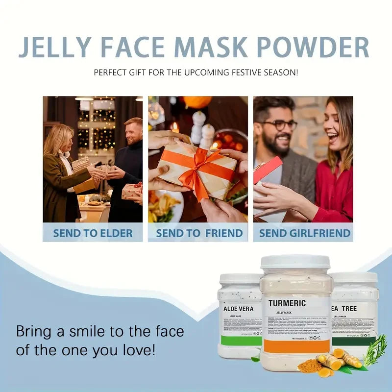 Masque visage à la gelée d'acide hyaluronique, Masque gel hydratant, Hydratation profonde pour les soins de la peau, 11 onces.