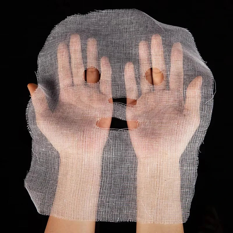 100 pièces jetables gaze douce Salon de beauté appliquer masque doux ultra-mince coton naturel patchs de soins des yeux masque facial outils de soins de la peau