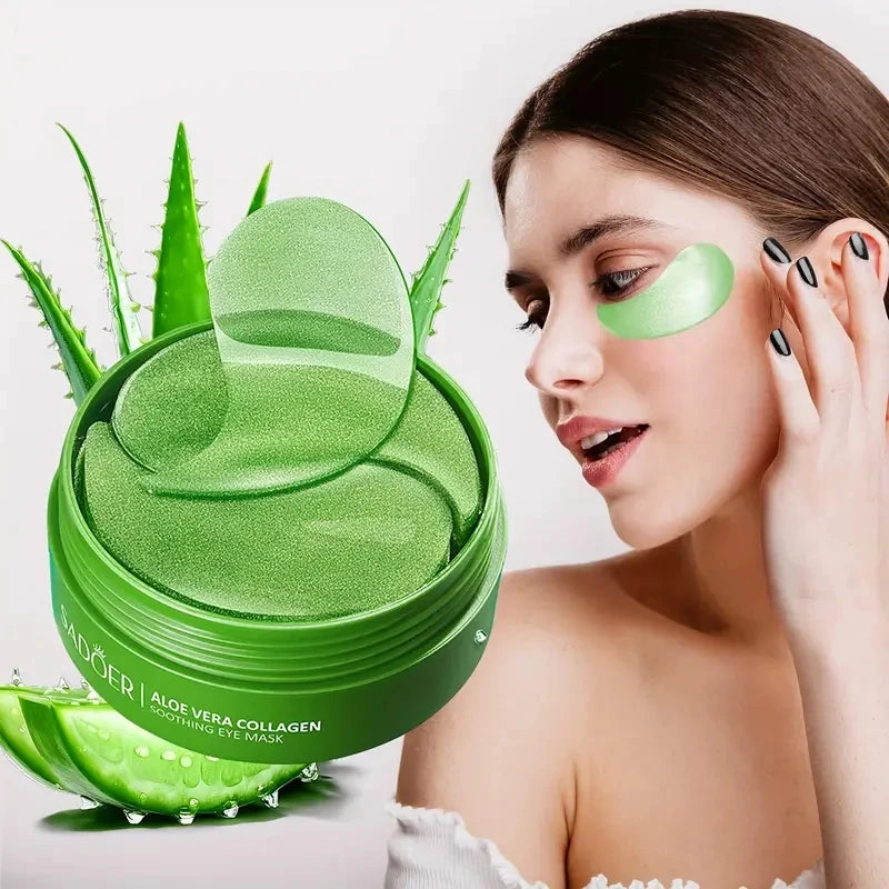 SAODER – masque pour les yeux au collagène à l'aloe Vera, Anti-cernes, sacs pour les yeux, patchs hydratants et raffermissants, produits de soins pour la peau, 60 pièces