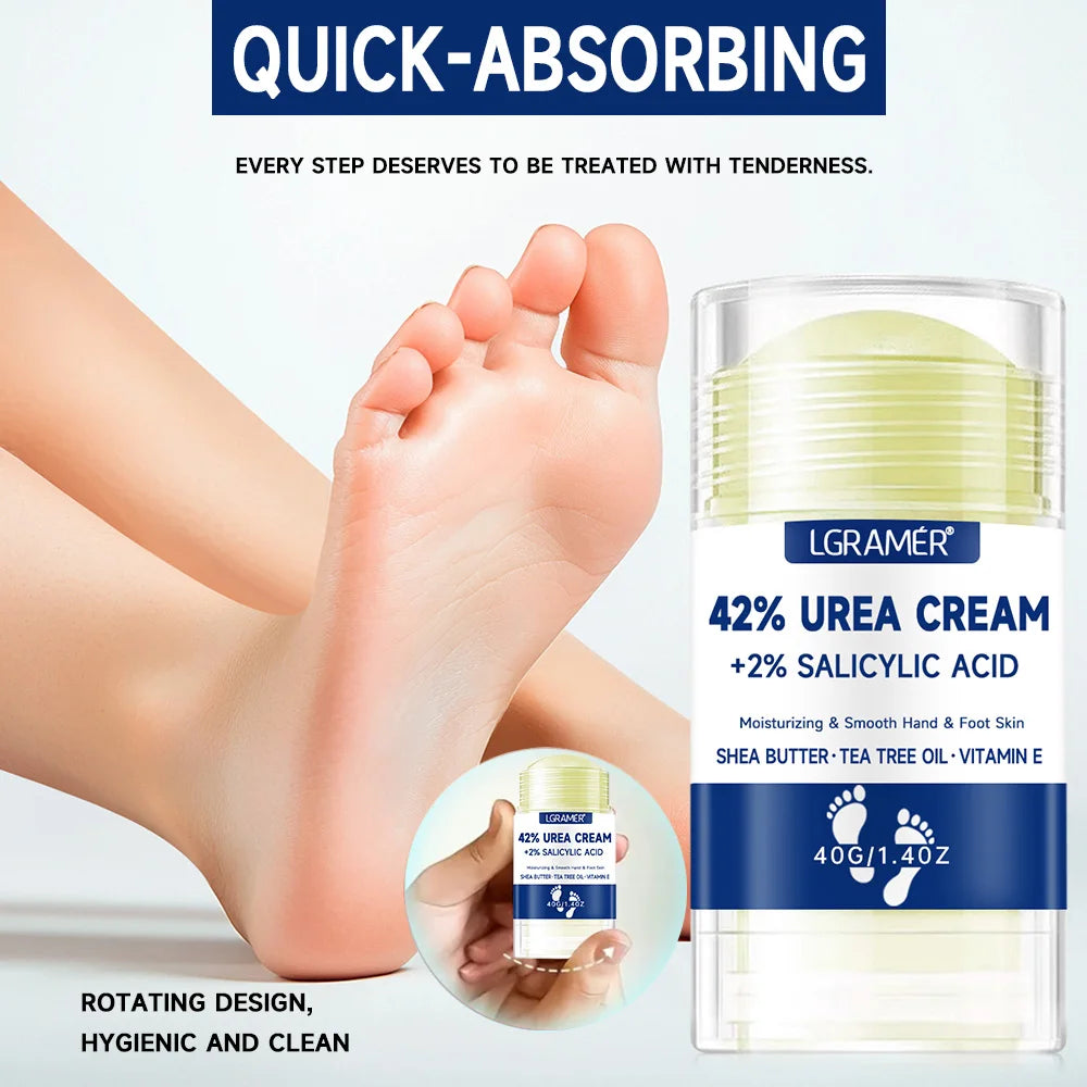 Crème pour les pieds à l'urée 42% + 2% acide salicylique soin hydratant intensif des pieds et des mains crème hydratante pour les pieds et crème pour les mains