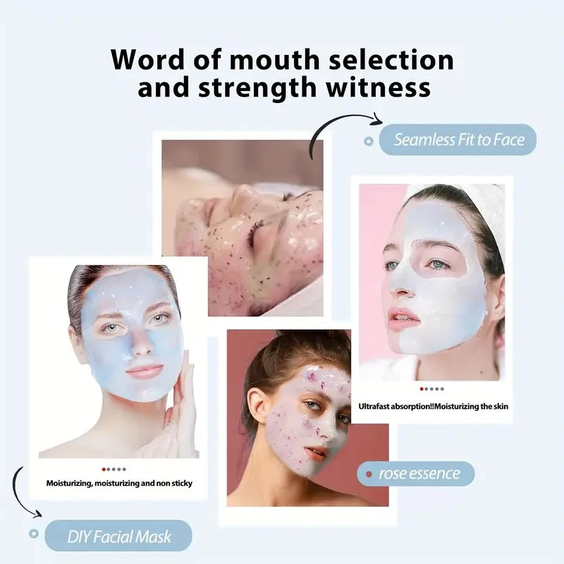 Masque visage à la gelée d'acide hyaluronique, Masque gel hydratant, Hydratation profonde pour les soins de la peau, 11 onces.