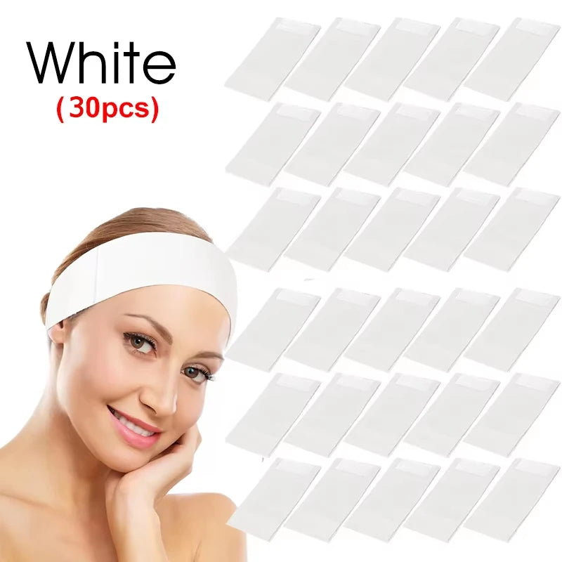 100/50/30 pièces jetables Spa bandeaux pour le visage Non-tissé doux soins de la peau couvre-chef pour femmes Salons beauté esthéticienne fournitures